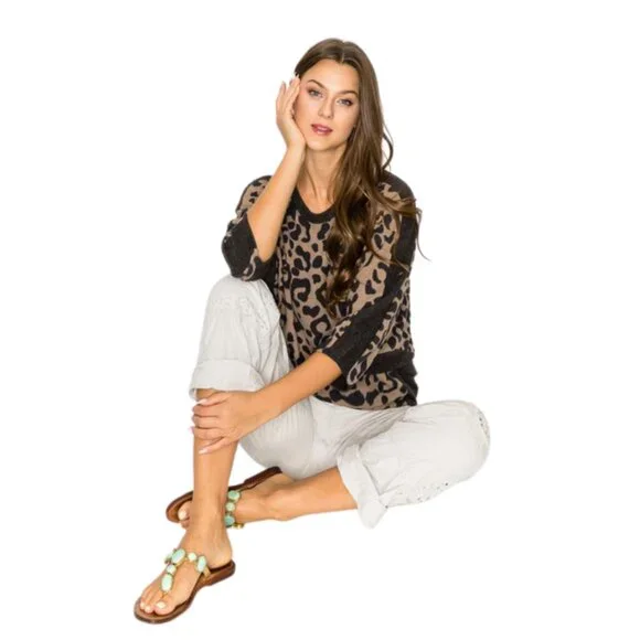 Animal Print Dolman Top - Picture 3 of 4